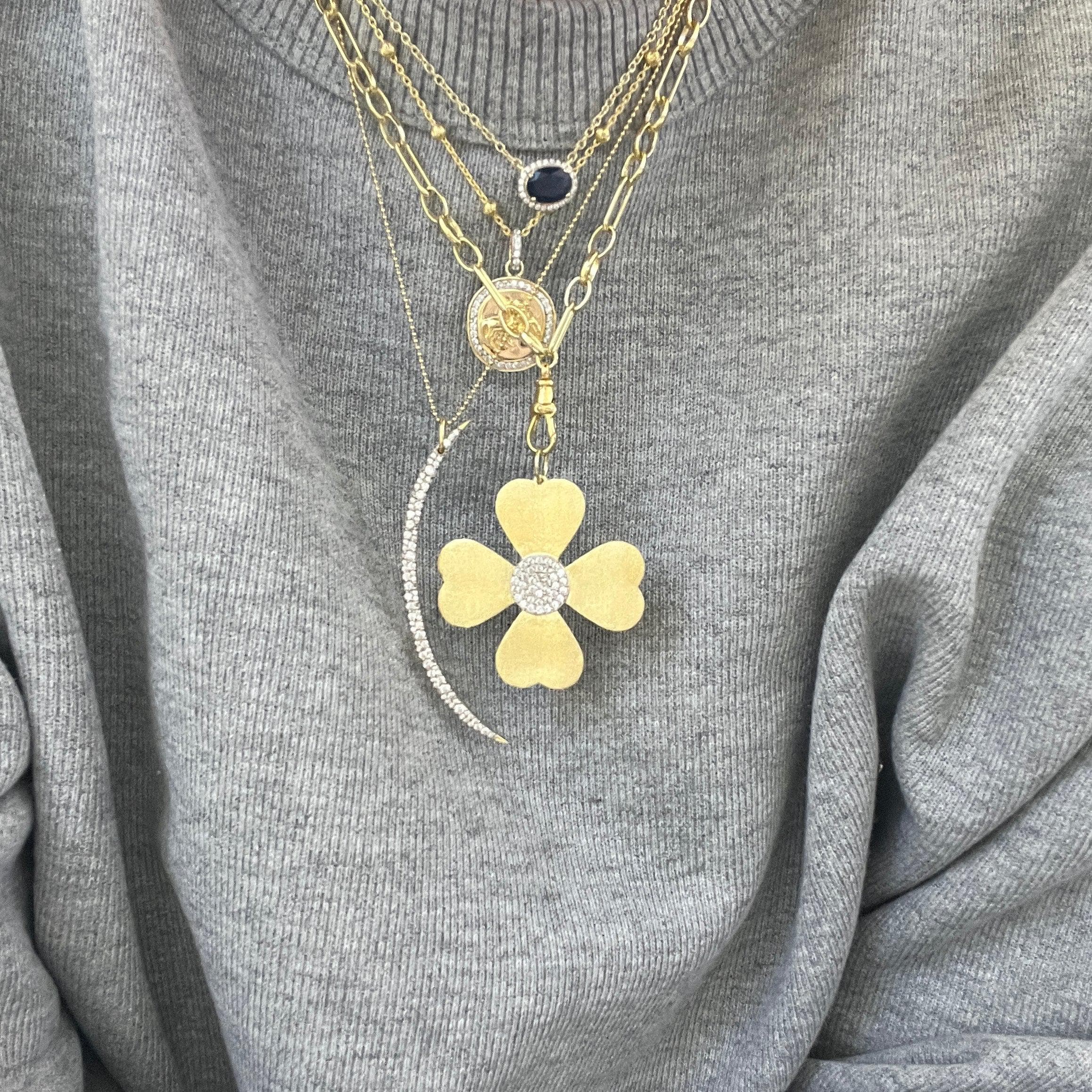 designer clover necklace