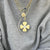PRE ORDER: jumbo matte clover charm necklace
