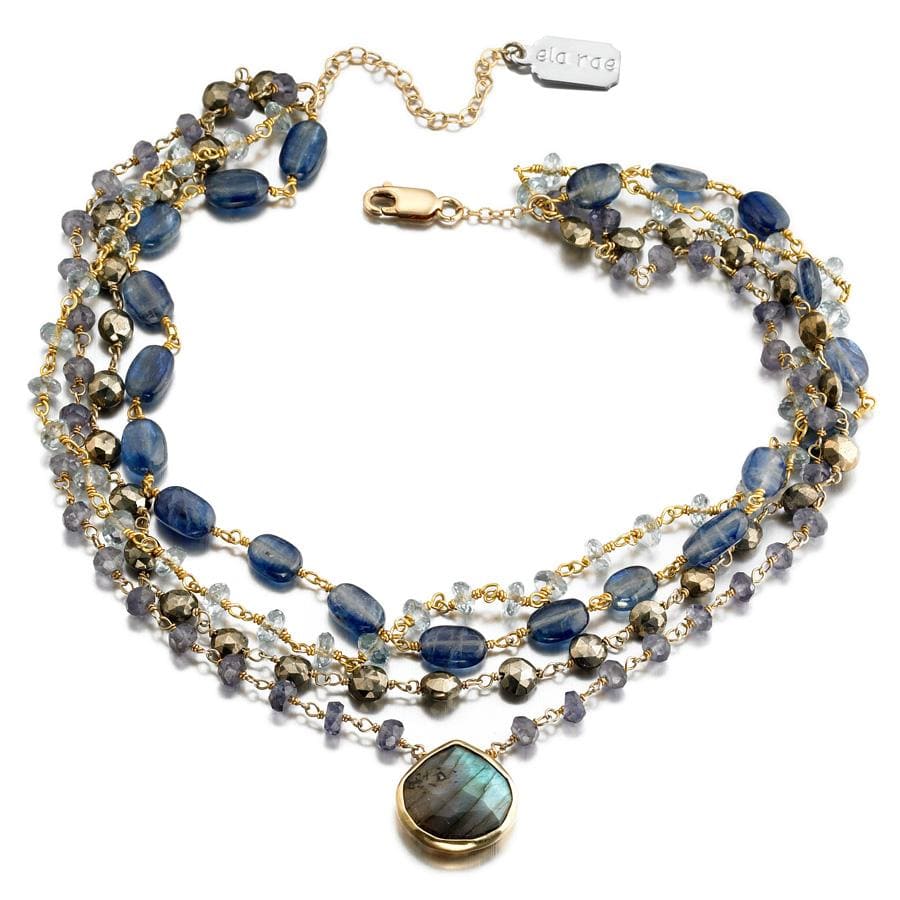 ela rae | multi choker 4 strand | women’s designer fashion jewelry