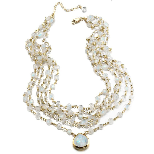 ela rae | multi choker 6 strand | women’s designer fashion jewelry