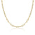 ela rae heavy rectangle chain necklace 14k yellow gold plate