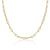 ela rae heavy rectangle chain necklace 14k yellow gold plate