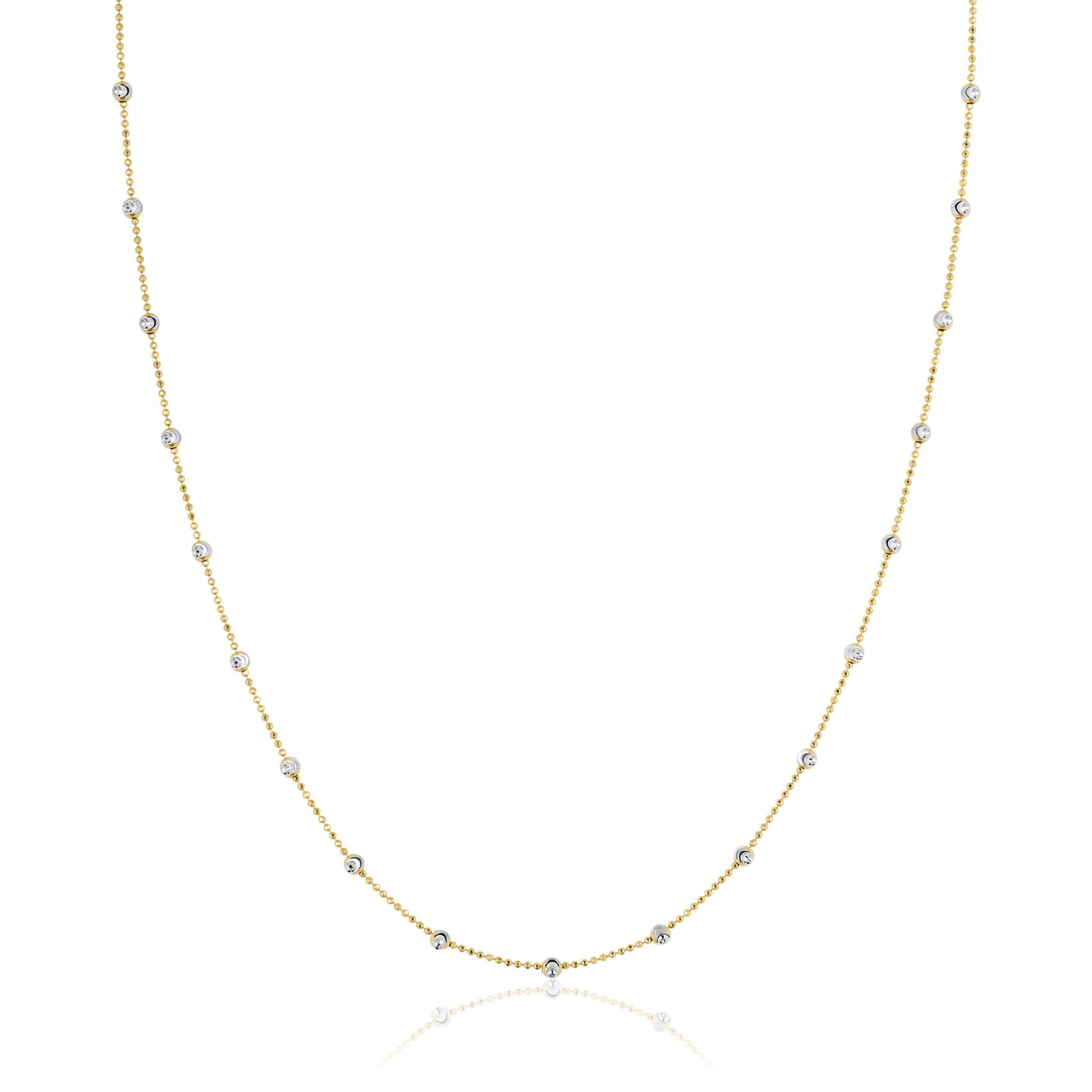 lina | two tone satellite ball chain