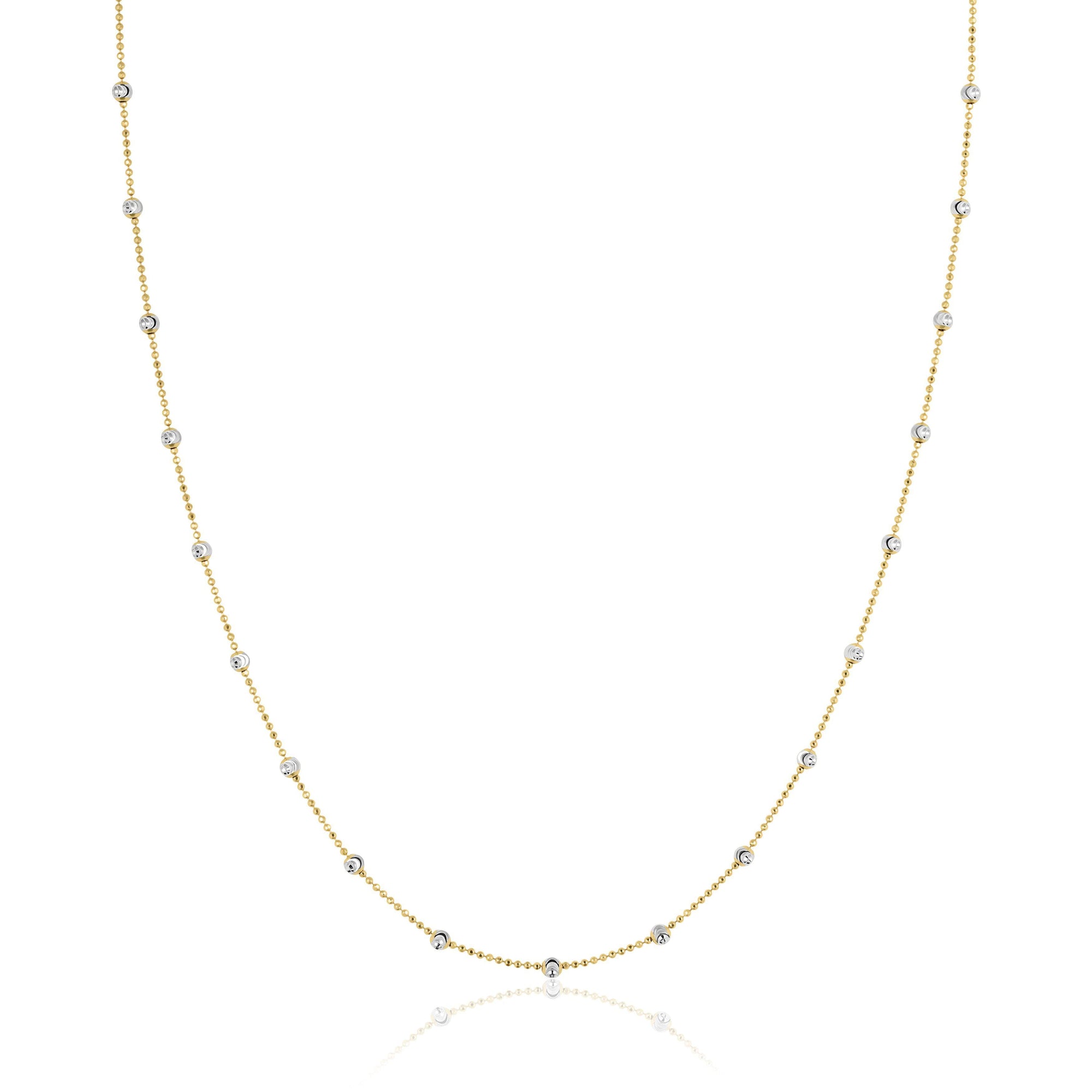 lina | two tone satellite ball chain