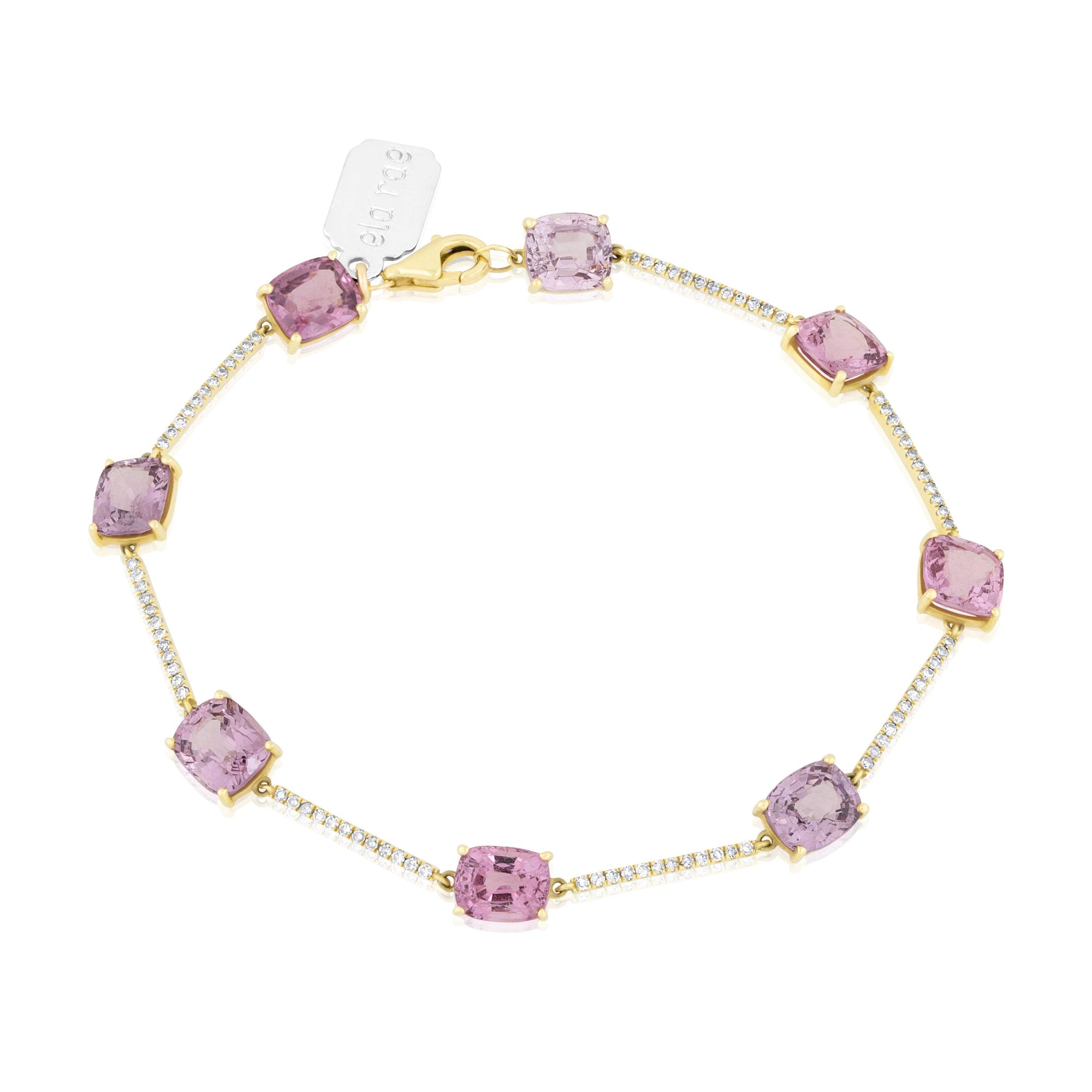 radiant spinel cabochon bracelet