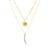 double layer | evil eye disc & moon sliver