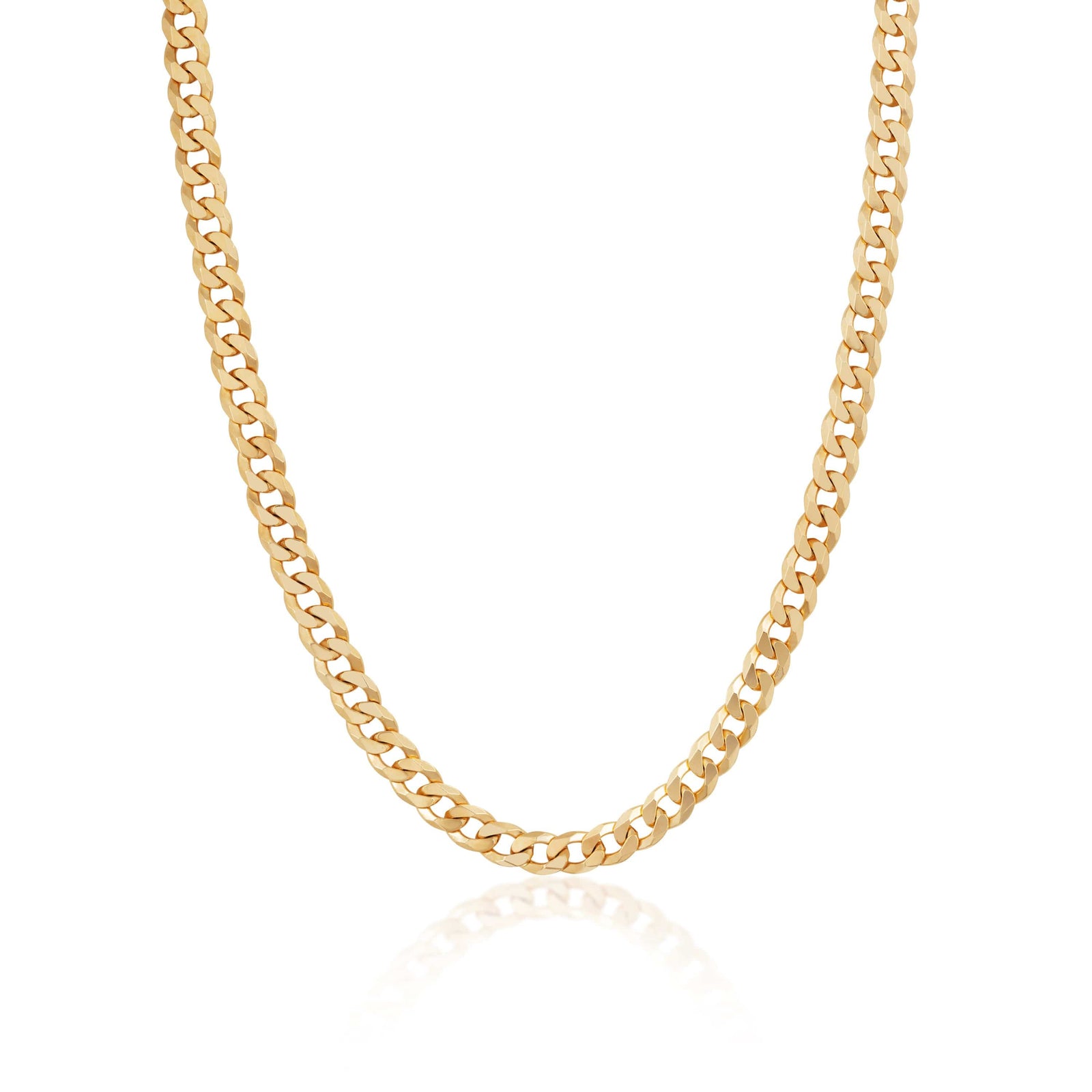ela rae curb chain 14k yellow gold plate