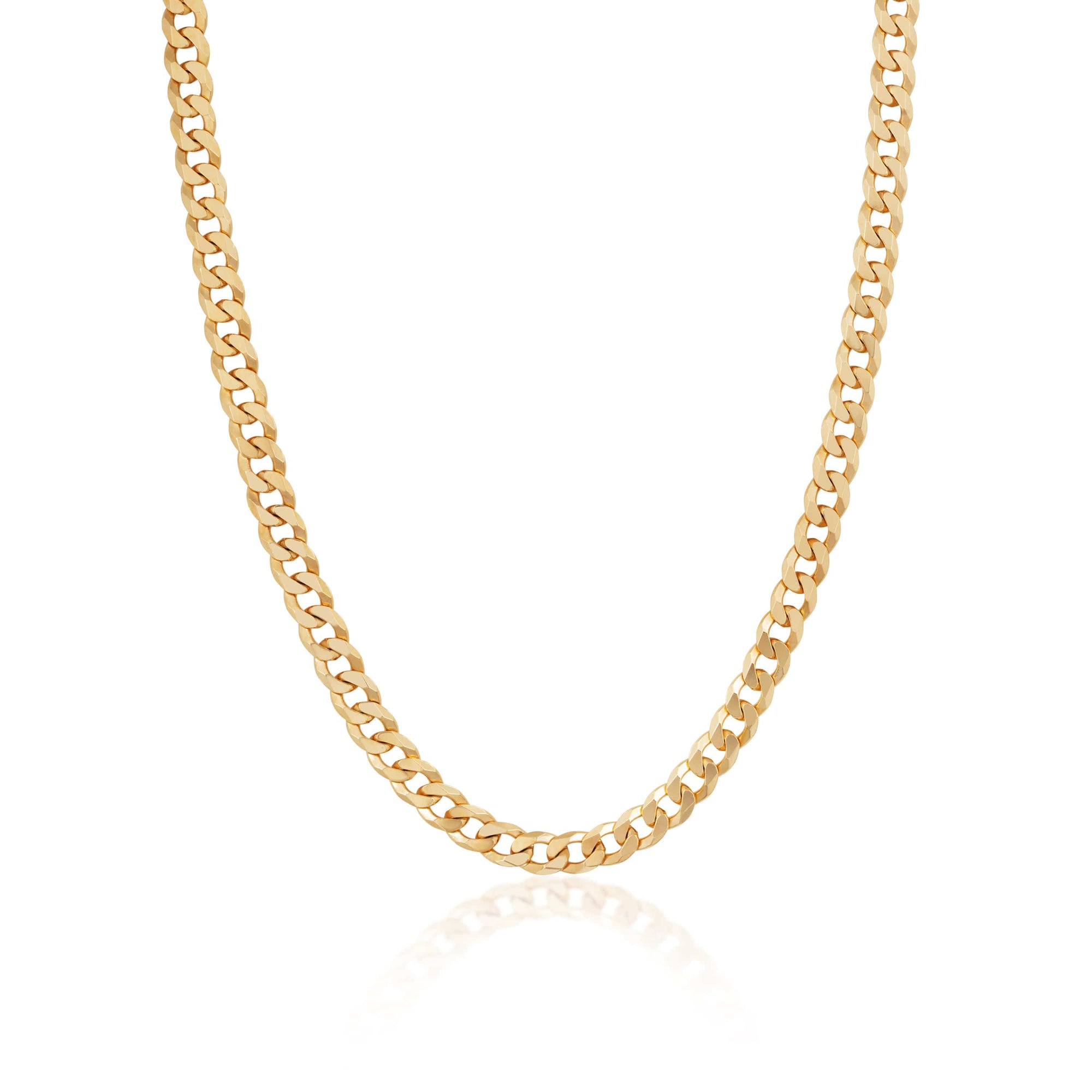 ela rae curb chain 14k yellow gold plate