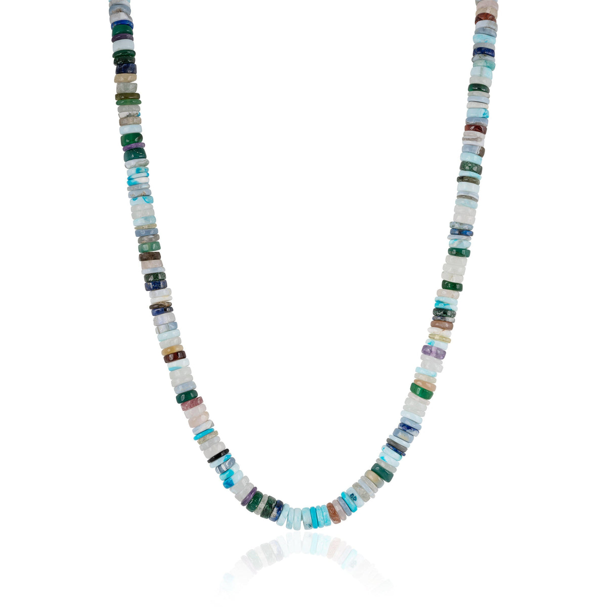 mixed gemstone candy necklace