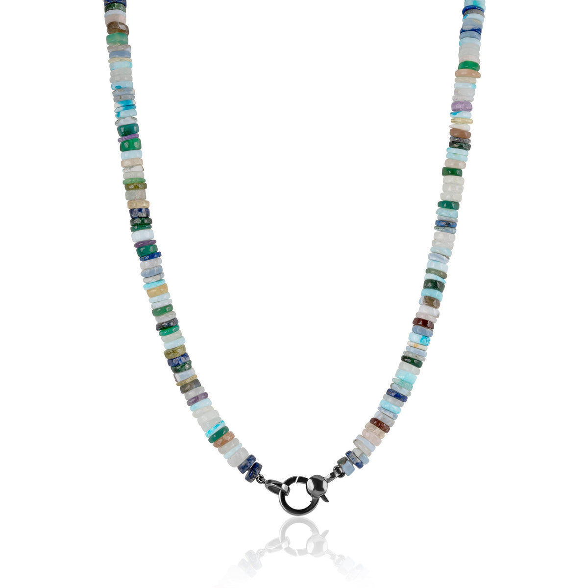 mixed gemstone candy necklace