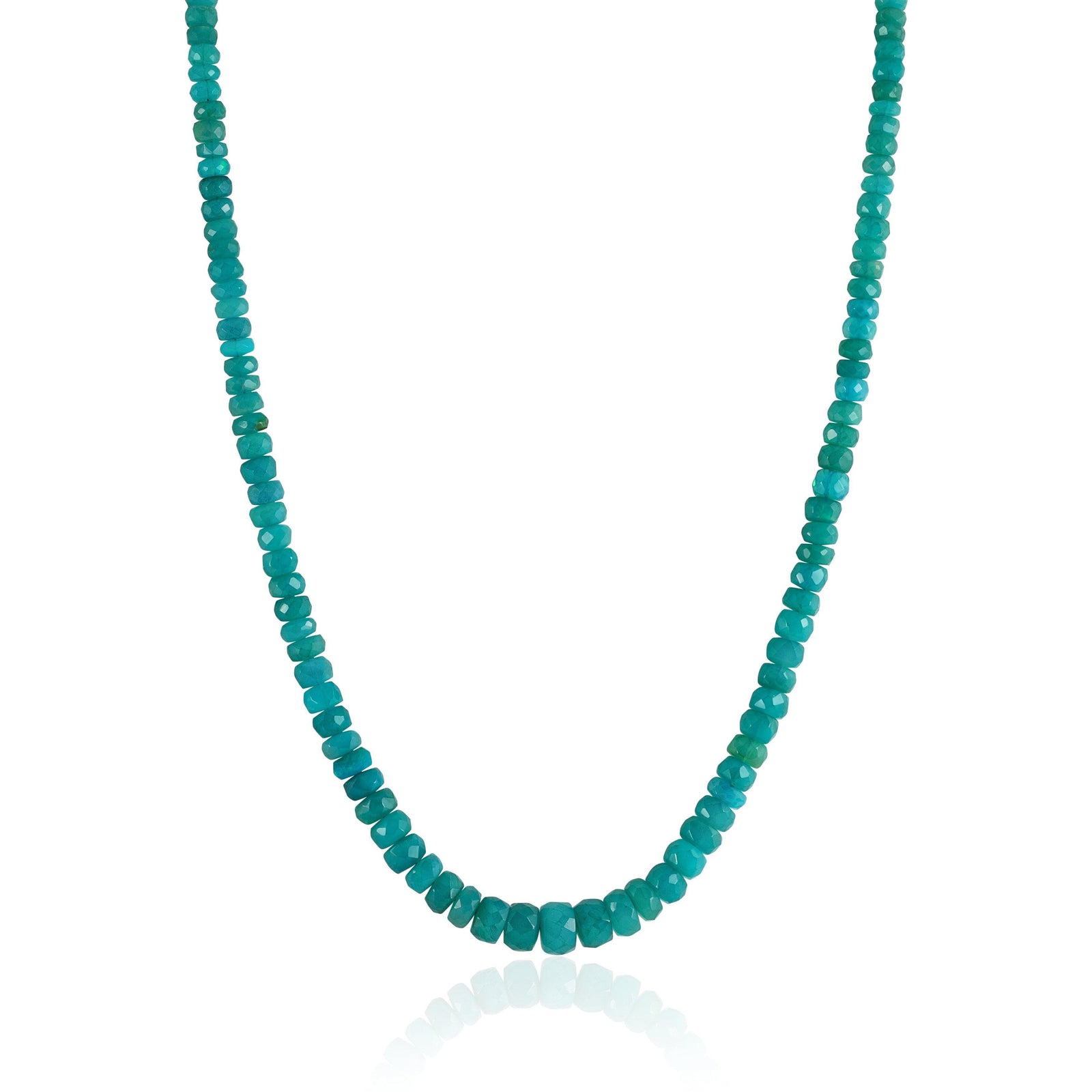 aqua ethiopian opal candy necklace