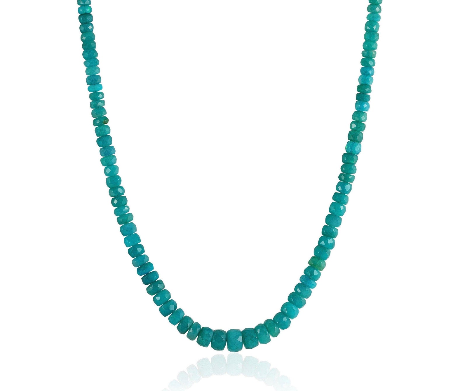 aqua ethiopian opal candy necklace