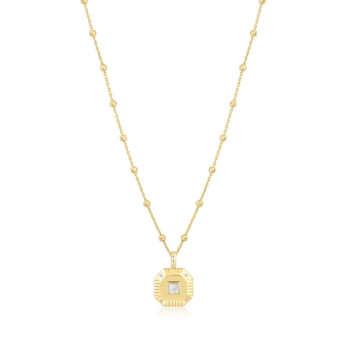 octagon charm necklace