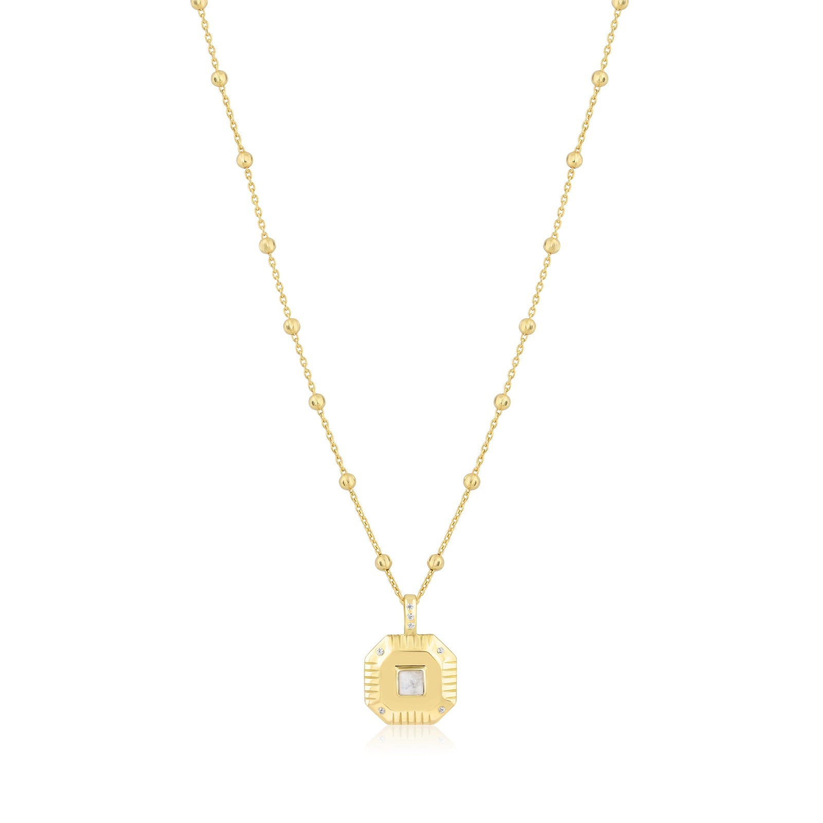 octagon charm necklace