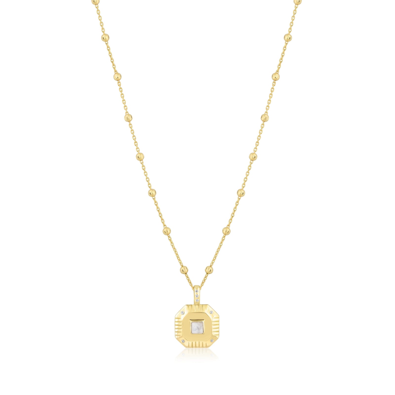 octagon charm necklace