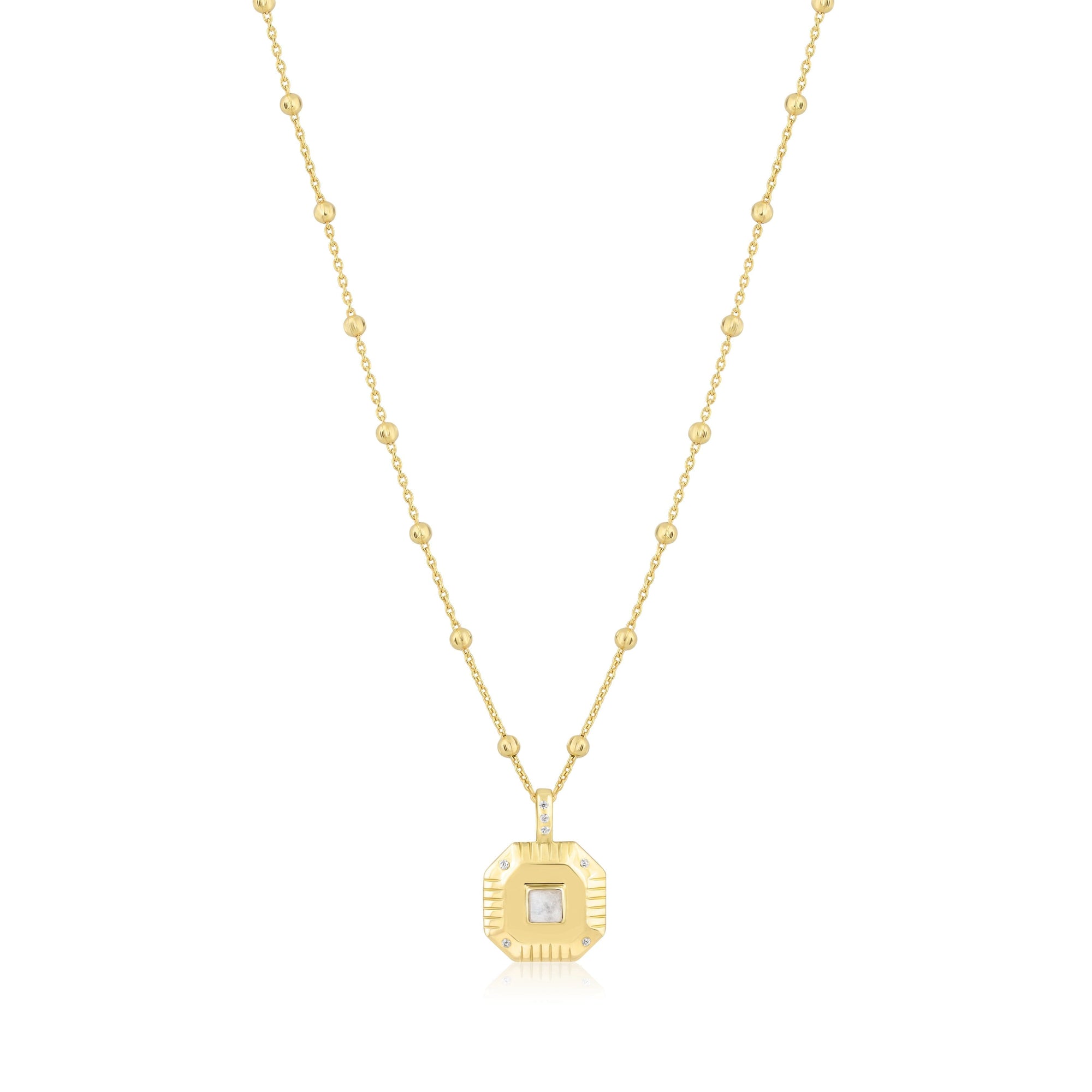 octagon charm necklace