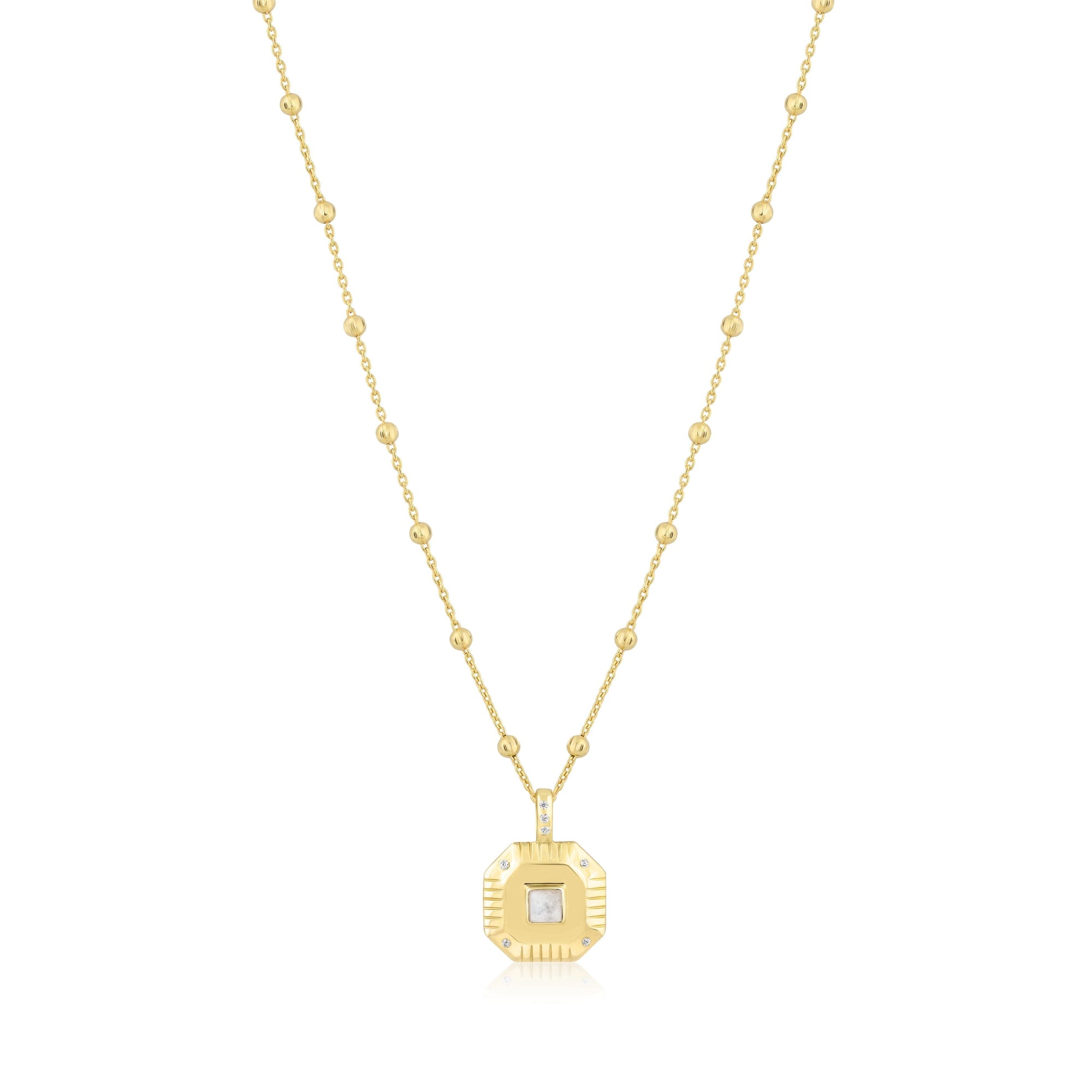 octagon charm necklace