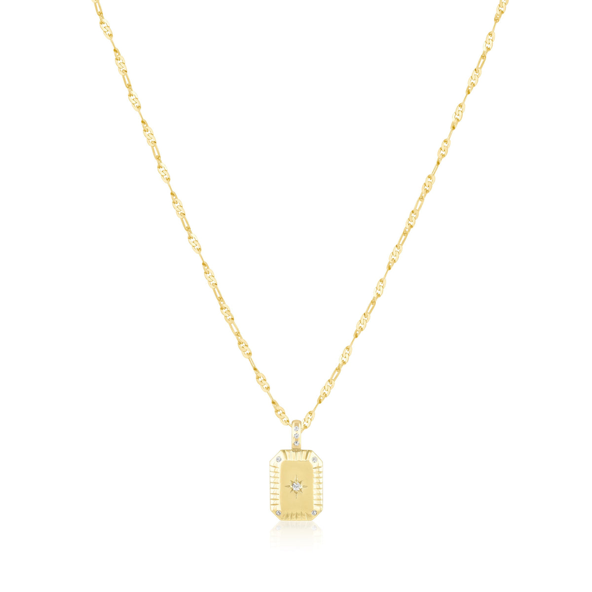 fluted starburst tag