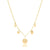 multi charm necklace