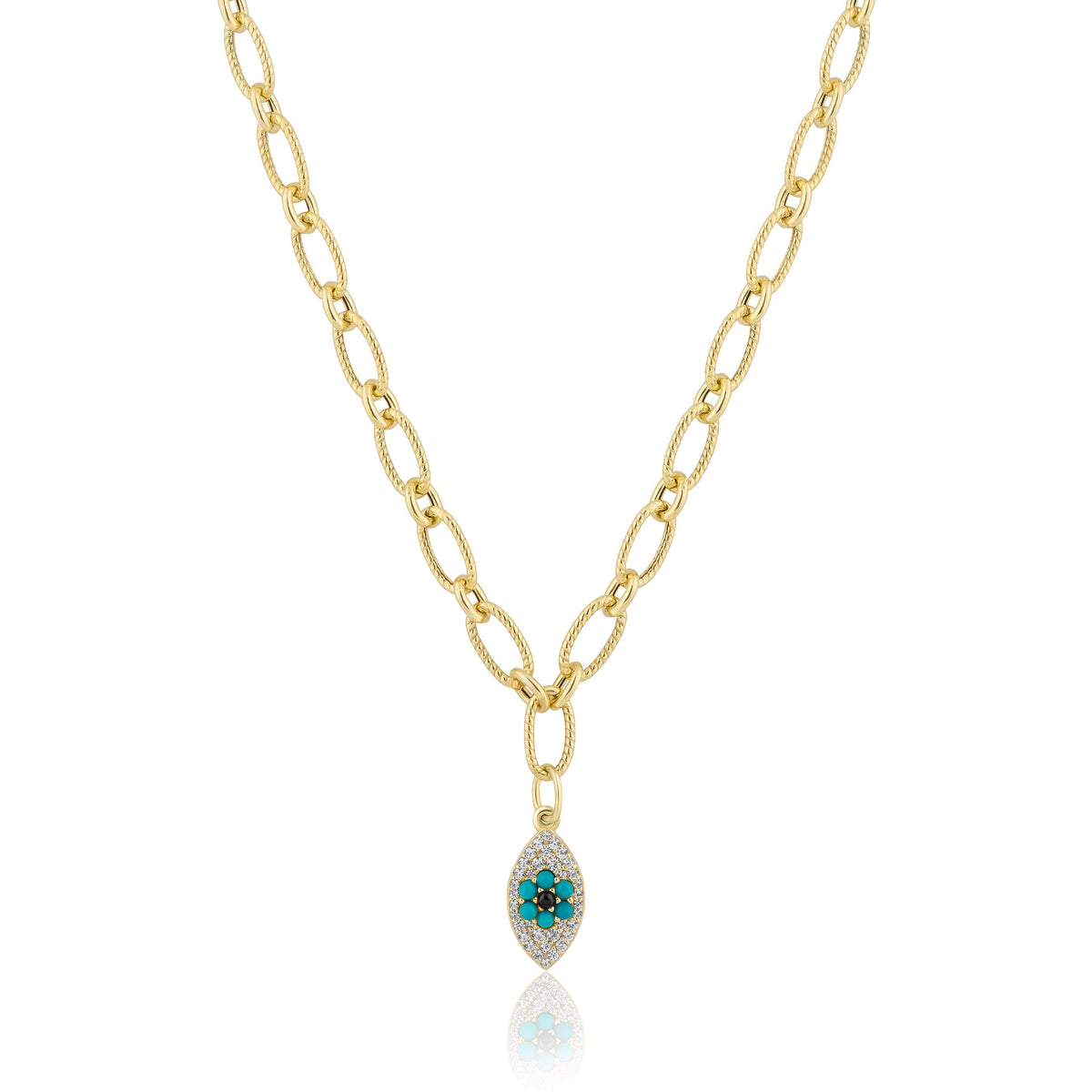 evil eye | twisted chain