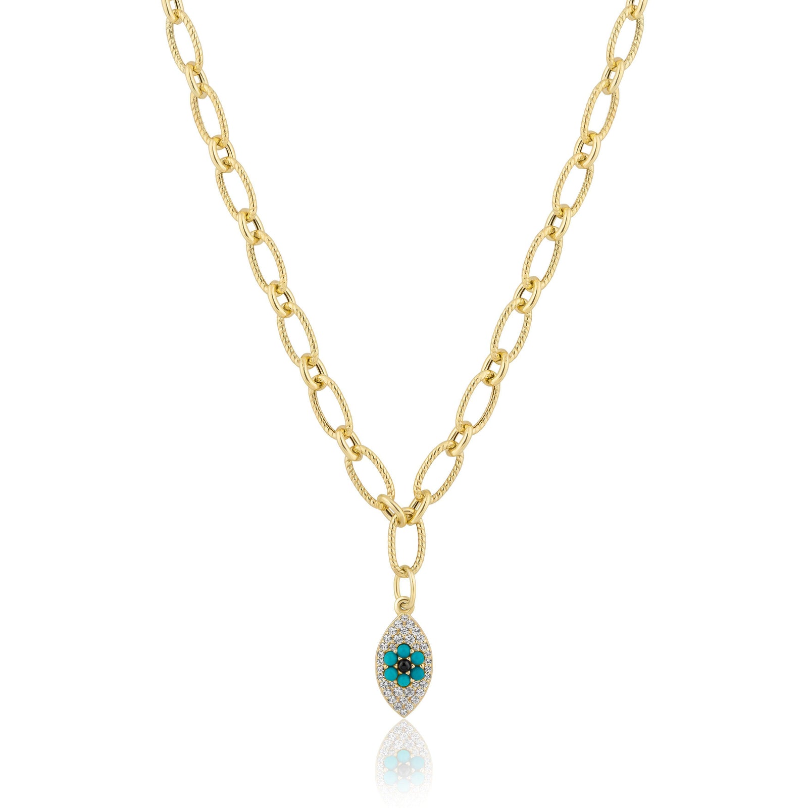 evil eye | twisted chain