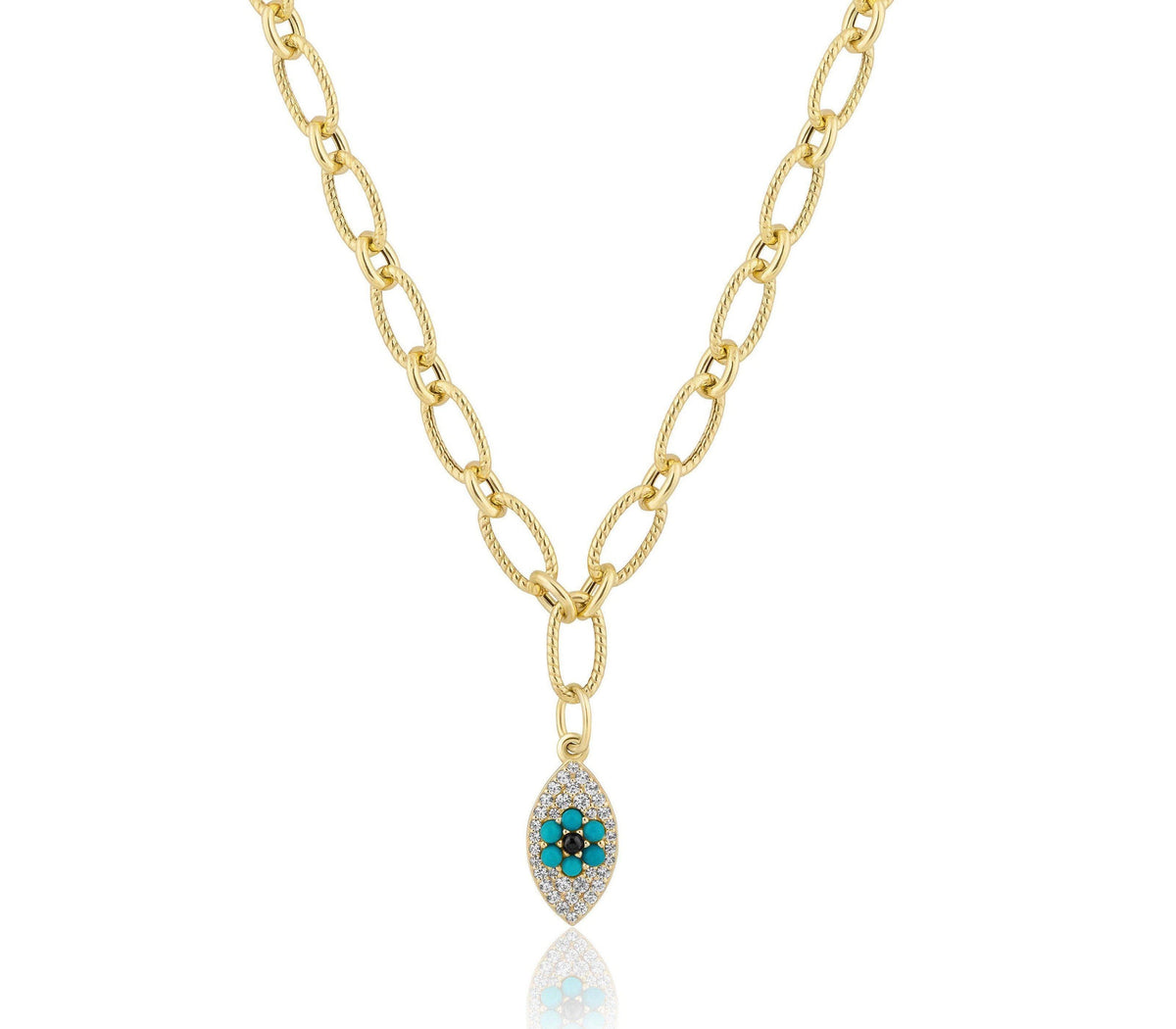 evil eye | twisted chain