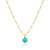 cabochon gemstone | triple round & oval chain