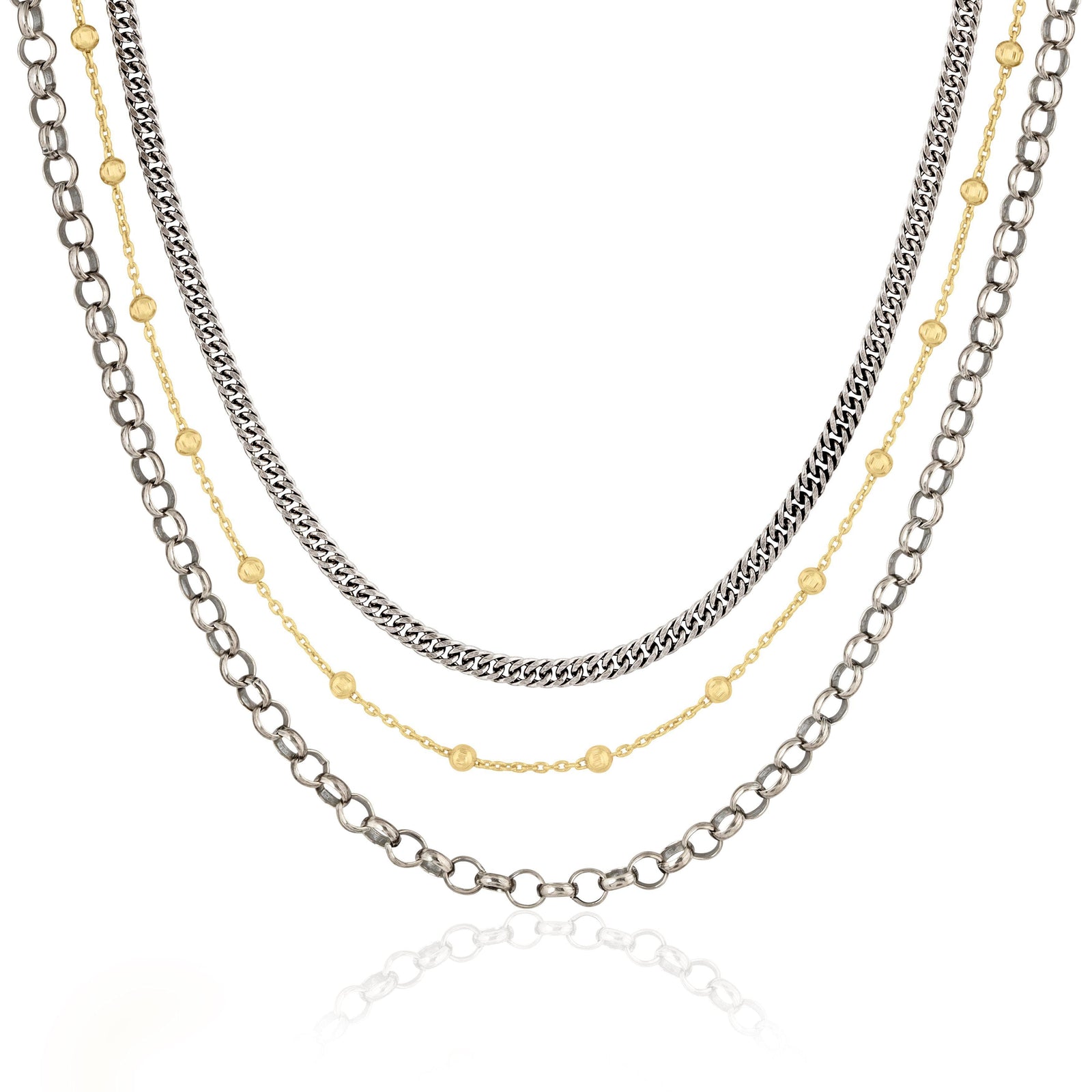 three layer chain | two tone