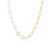 half & half | pearl collar