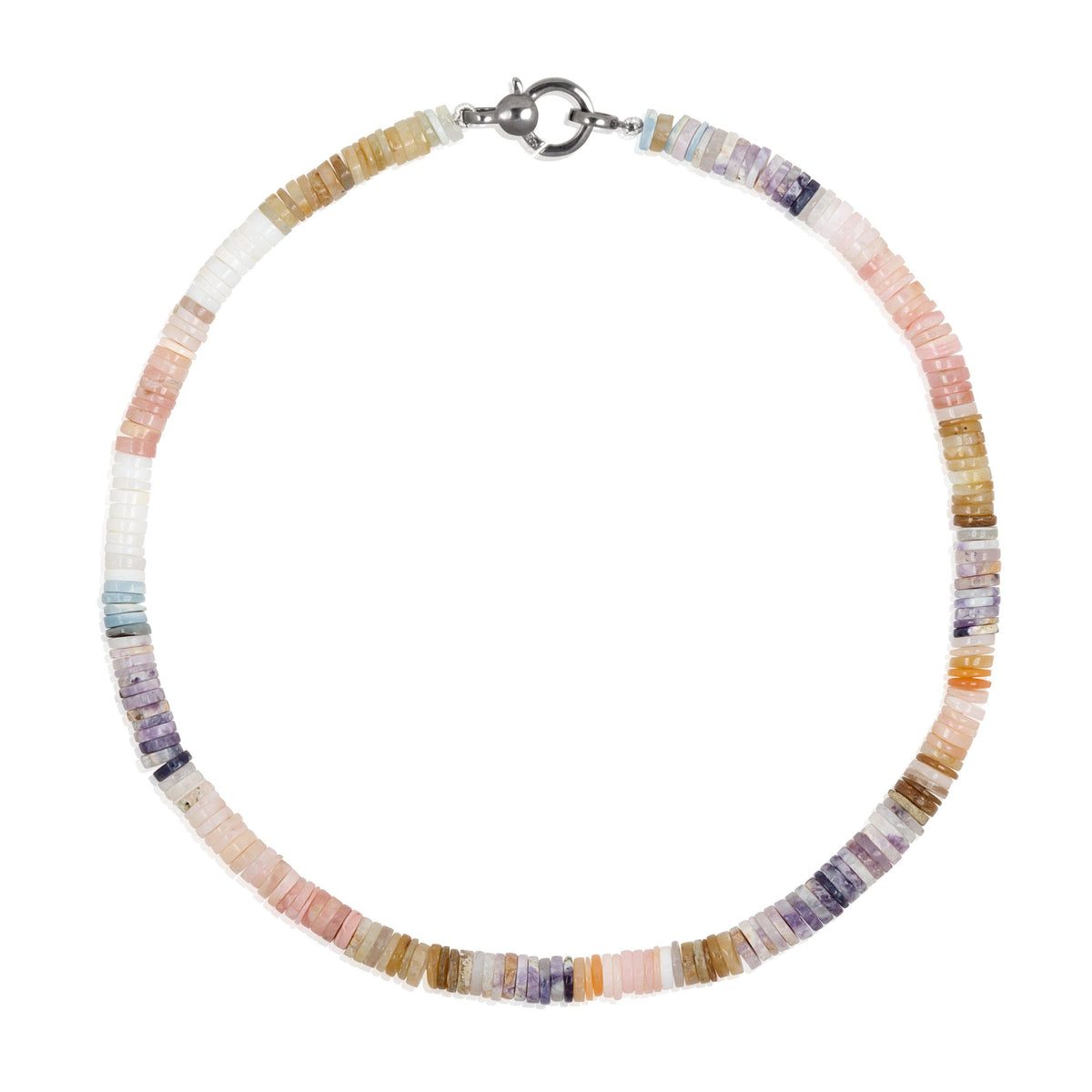 multicolor gemstone candy necklace