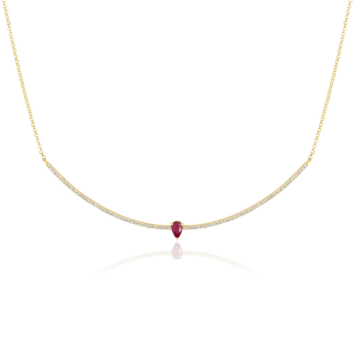 ruby diamond collar