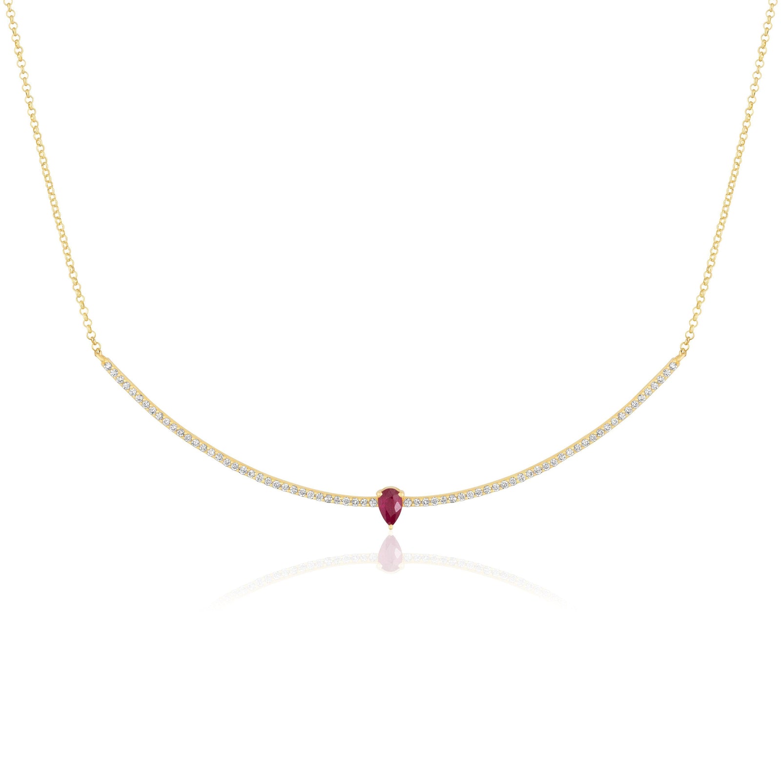 ruby diamond collar