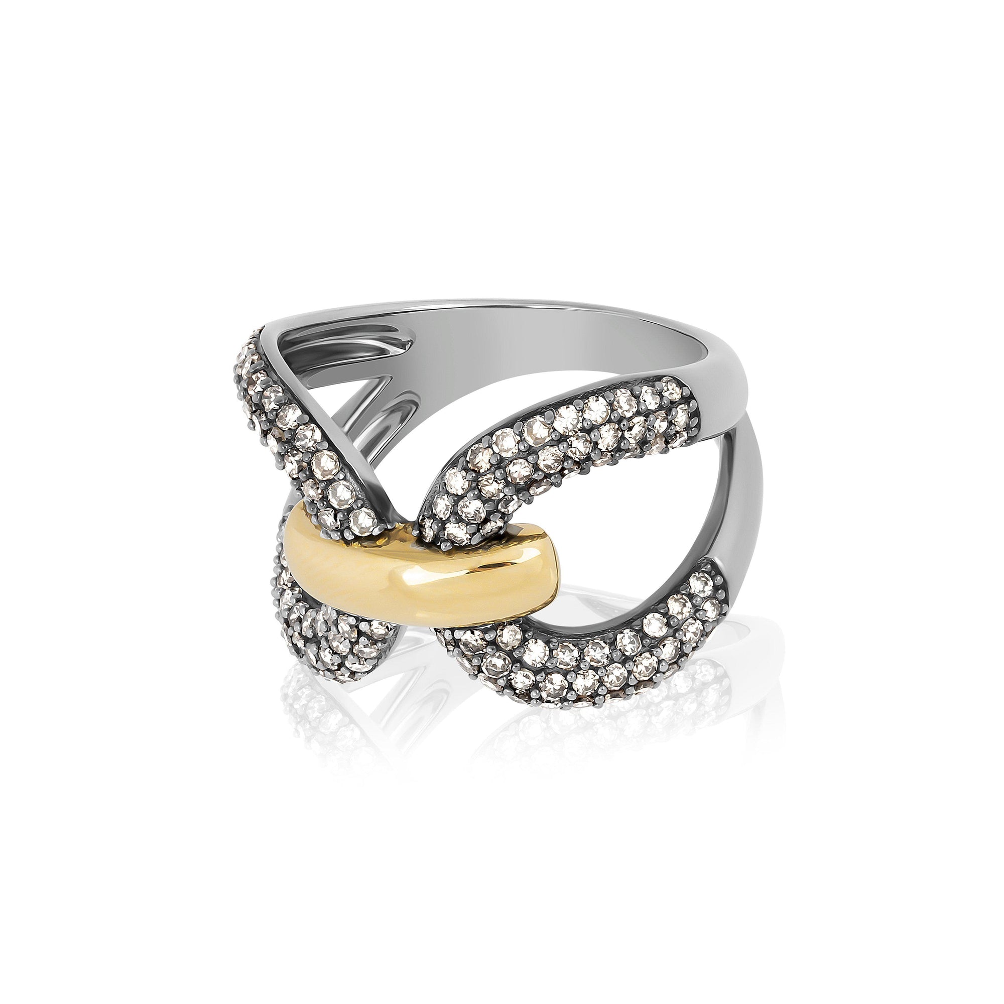 double knot diamond ring