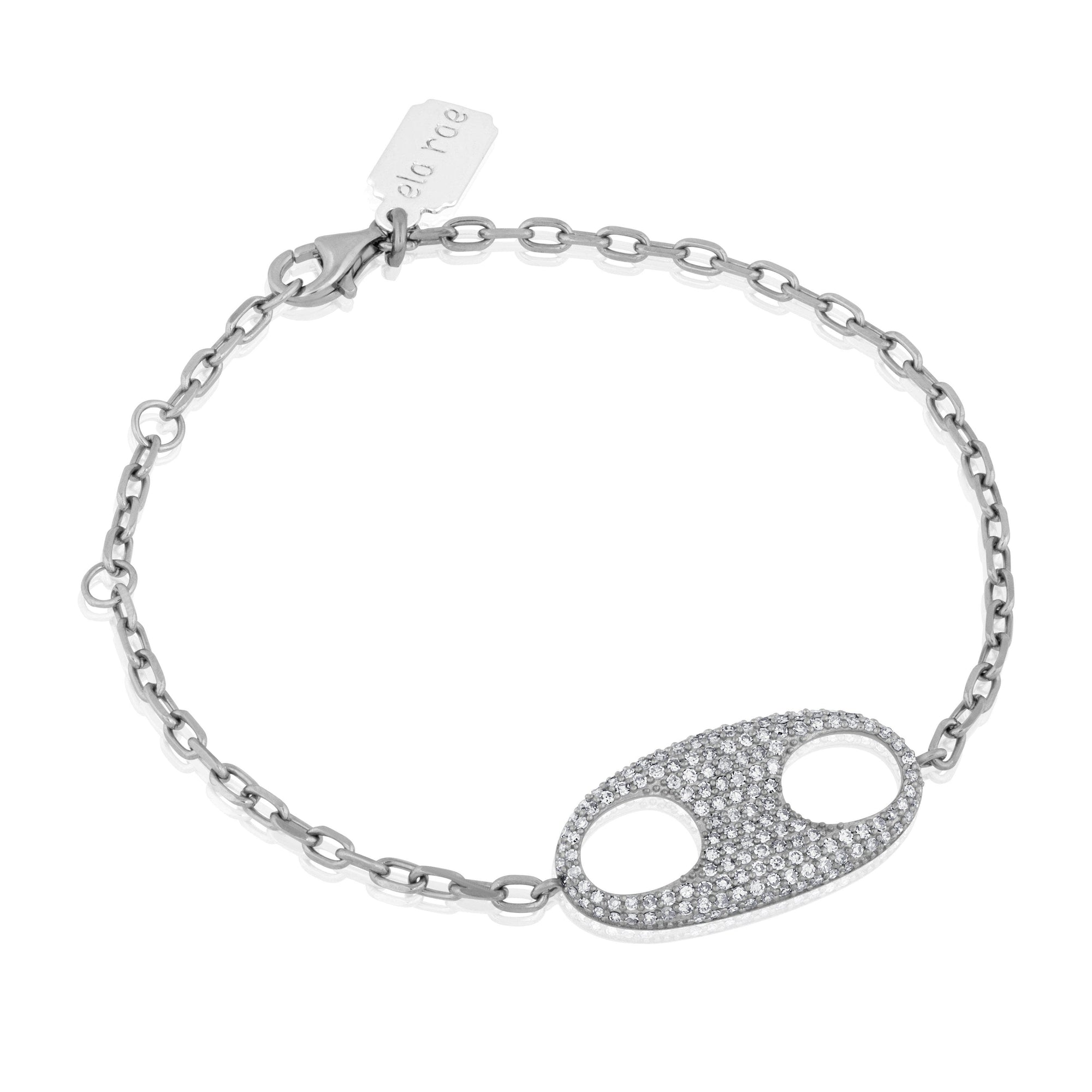 diamond horsebit bracelet