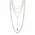 ela rae graphite long set of 3 necklaces  pyrite iolite 14k yellow gold plate