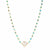 ela rae libi II choker necklace turquoise rainbow moonstone 14k yellow gold plate