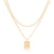 double layer | starburst dog tag