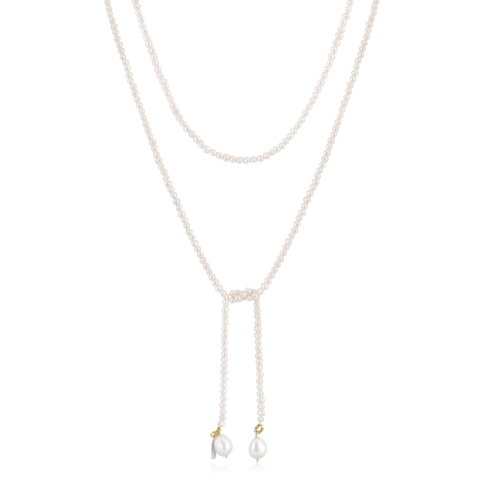 pearl dangle lariat