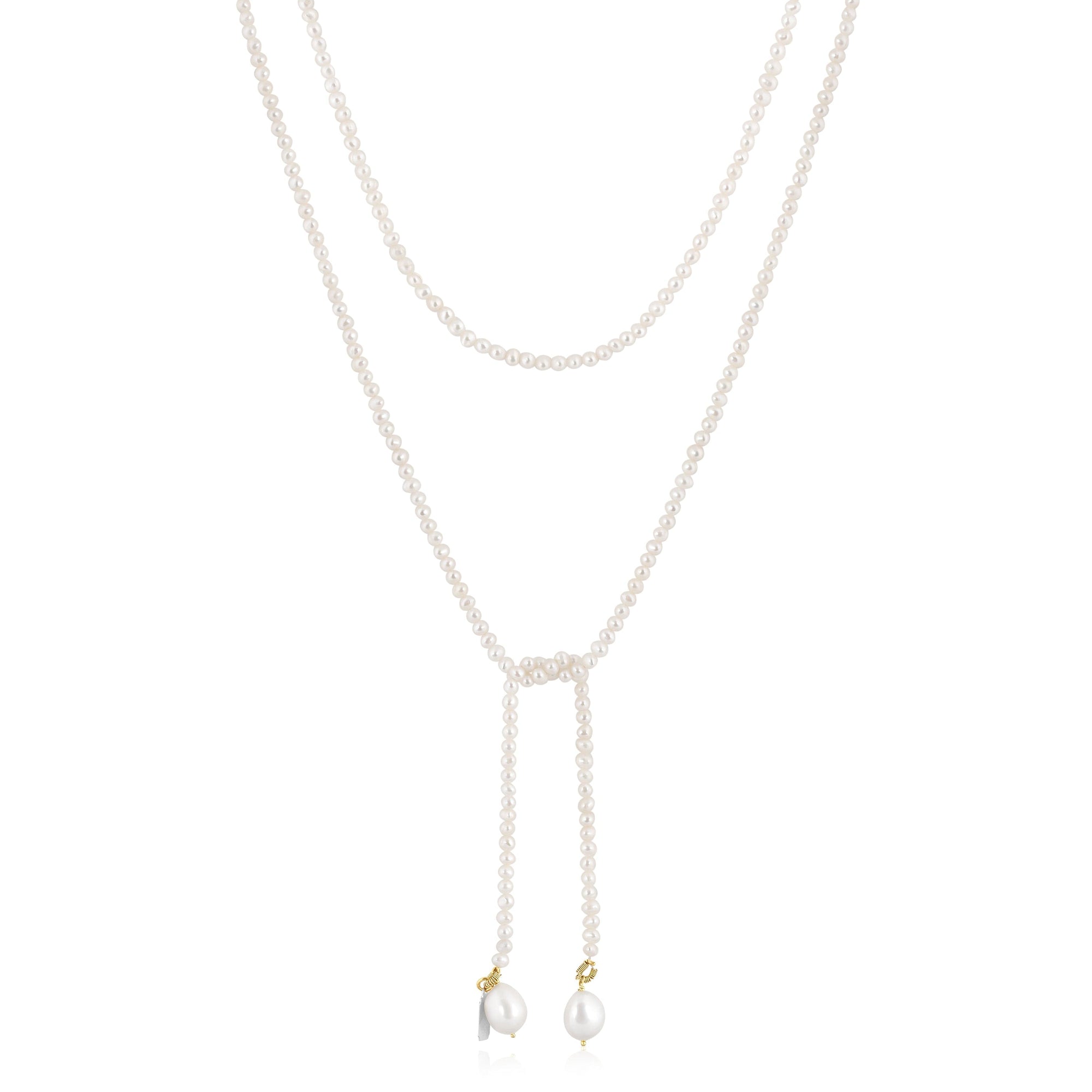 pearl dangle lariat