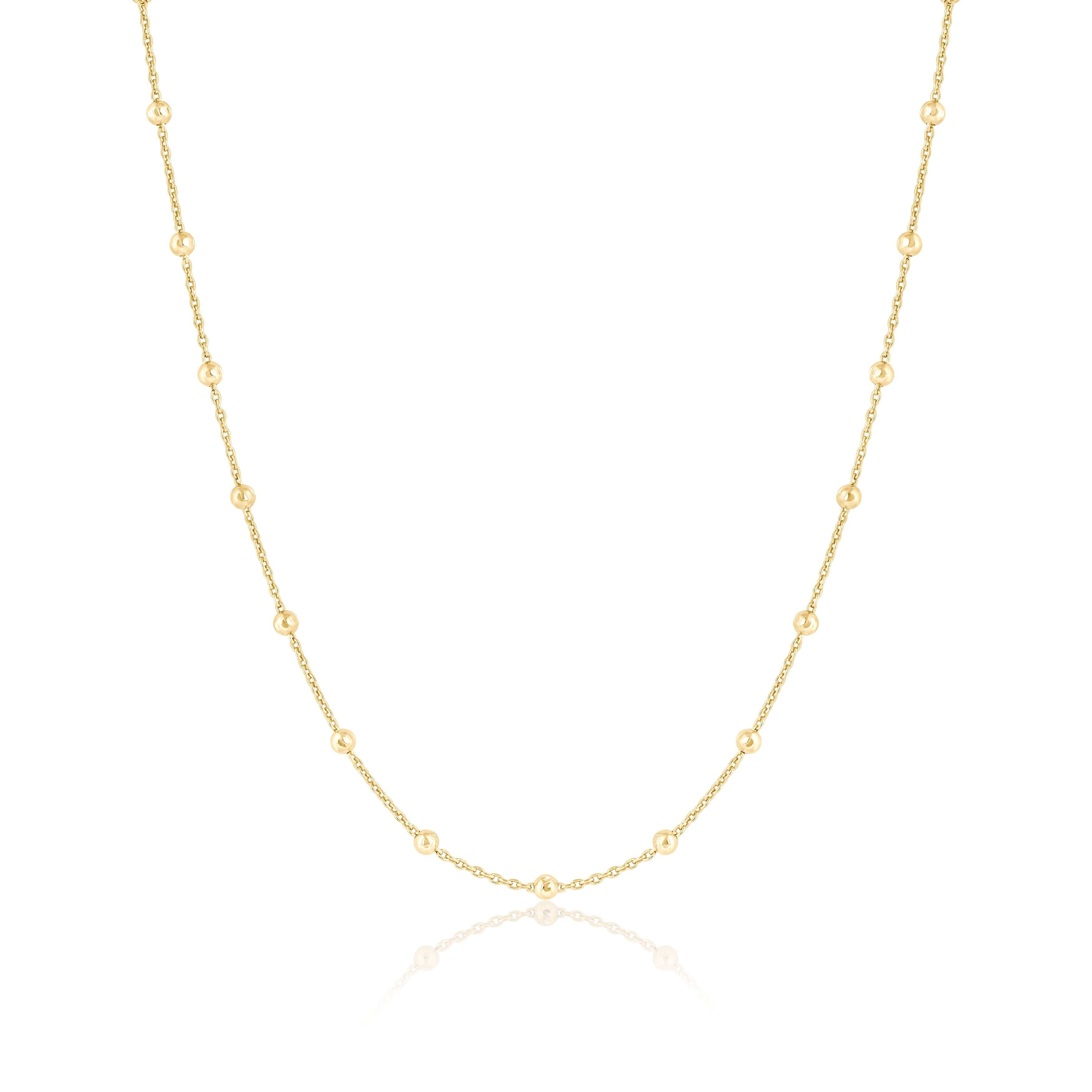 【HYERES LOR】H Edition Orbit Line Ball Necklace (Combi) HYERES LOR】H Edition Orbit Line Ball Necklace (Combi