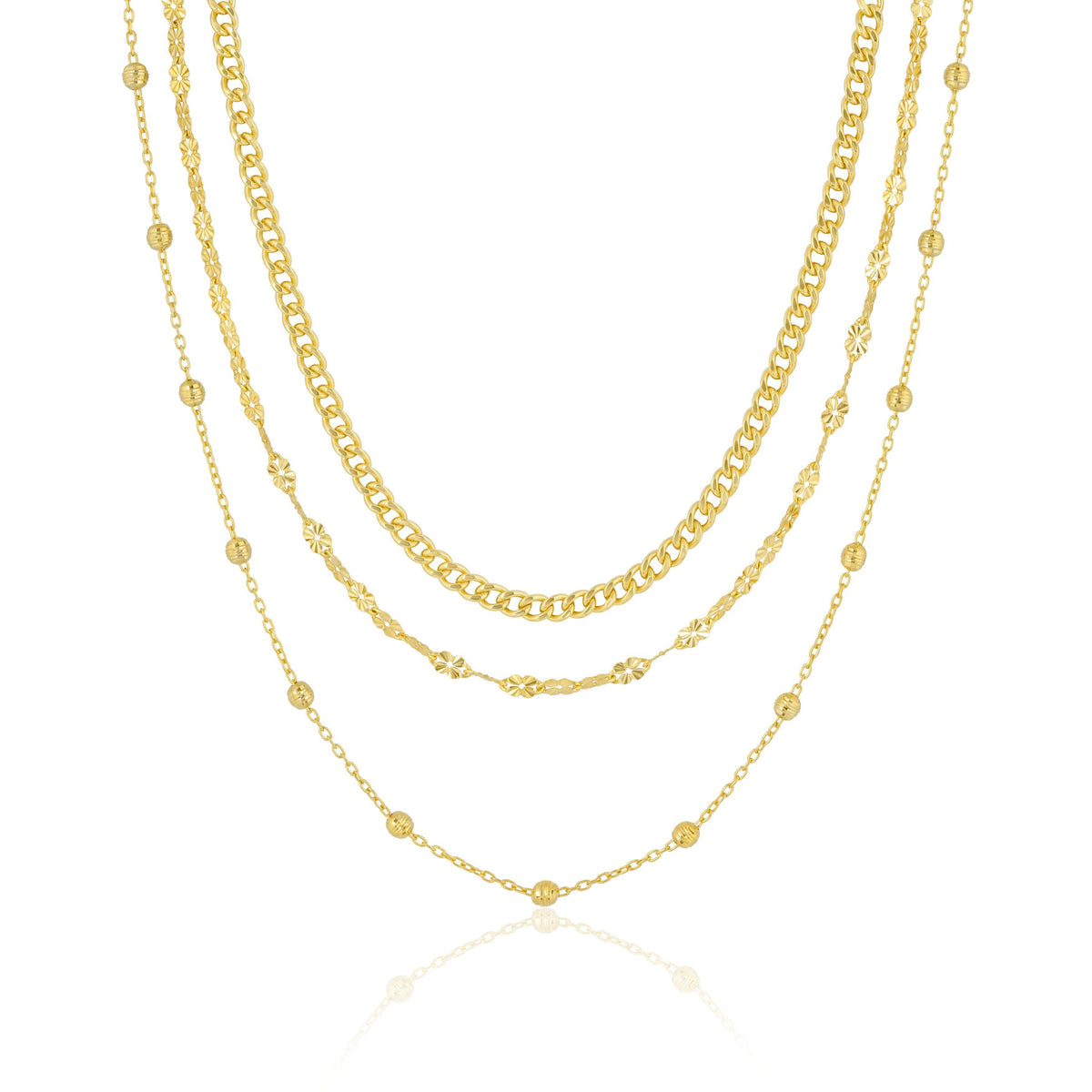 three layer chain | ball chain