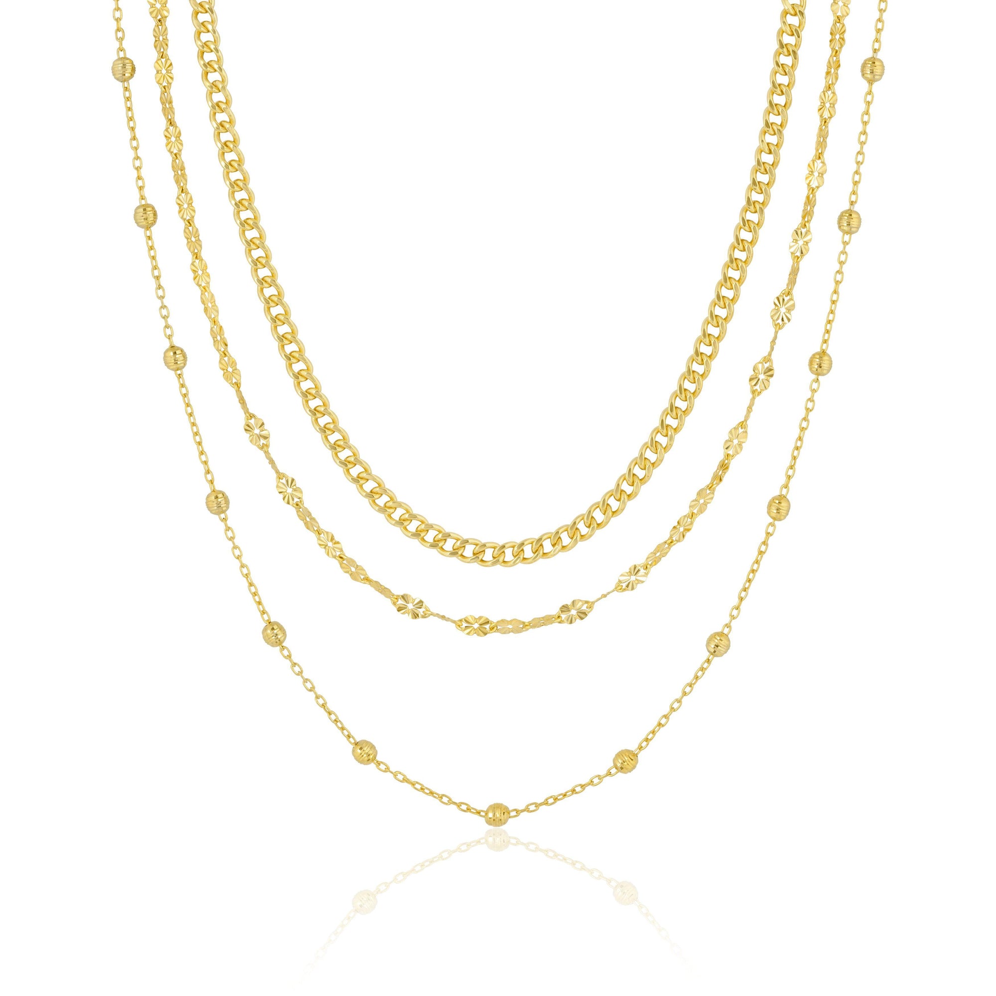 three layer chain | ball chain