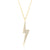 jumbo lightning bolt charm necklace