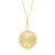 jumbo fluted disc charm necklace