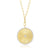 jumbo fluted disc charm necklace