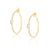 PRE ORDER: pave baguette topaz hoops