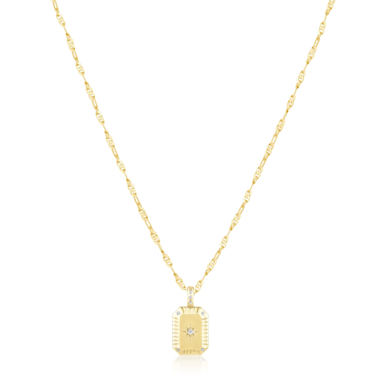 fluted starburst tag