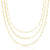 three layer chain | triple round & oval