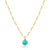 cabochon gemstone | triple round & oval chain