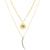 double layer | evil eye disc & moon sliver